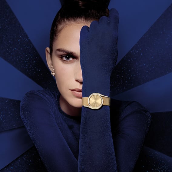 Piaget伯爵limelight系列女士金质钻石腕表