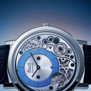 Piaget伯爵 x Wristcheck腕表，配备经典蓝色表盘
