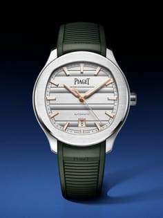 Piaget伯爵Polo Date系列奢华腕表特写