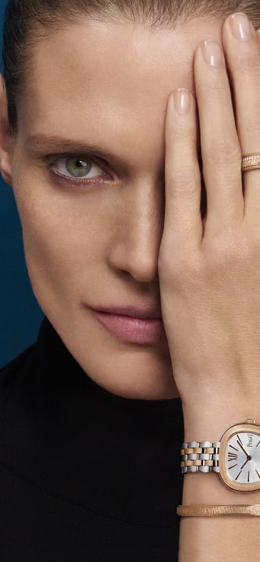 Piaget伯爵Sixtie系列腕表，女士精钢钻石腕表