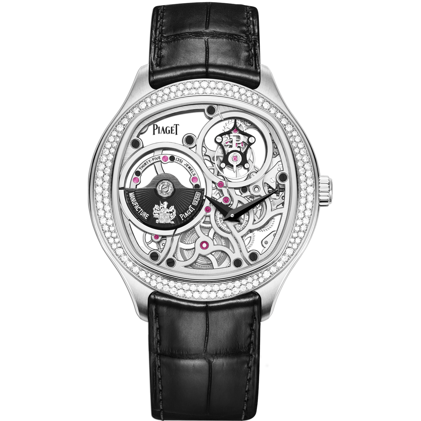 Piaget伯爵Polo Emperador镂空陀飞轮腕表