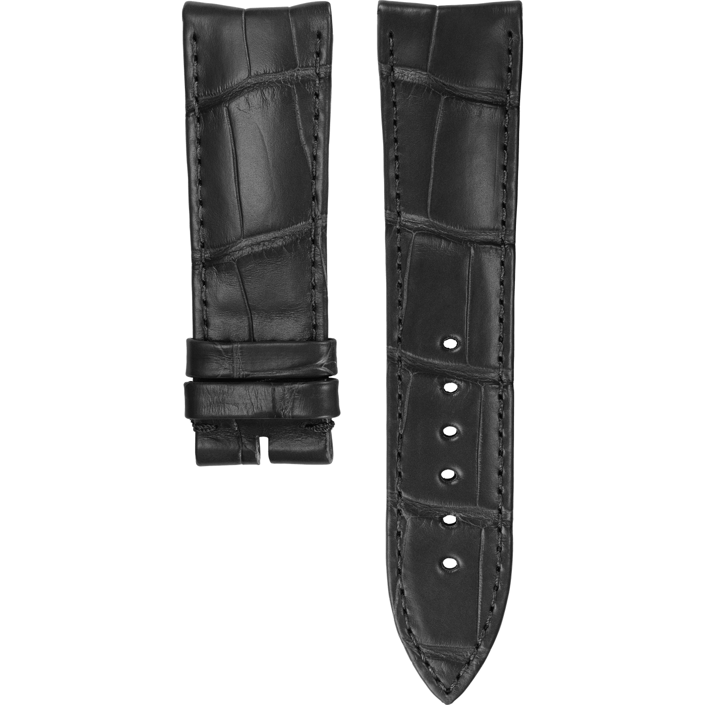 Piaget伯爵Polo腕表岩灰色鳄鱼皮表带