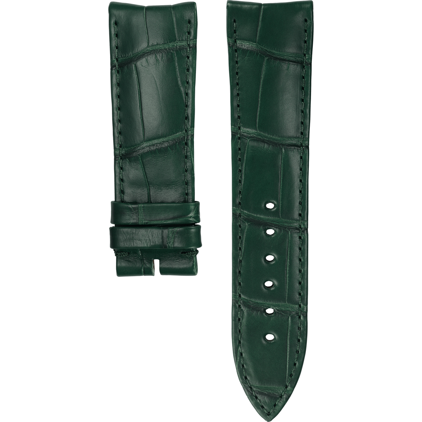 Piaget伯爵Polo腕表绿色鳄鱼皮表带