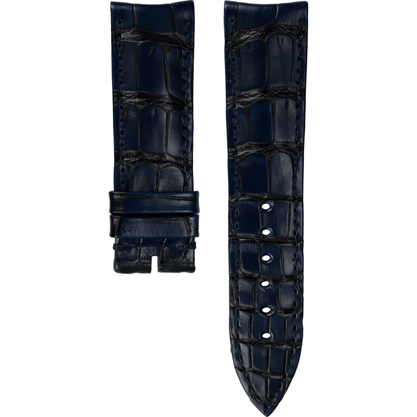Piaget伯爵Polo腕表深蓝色鳄鱼皮表带