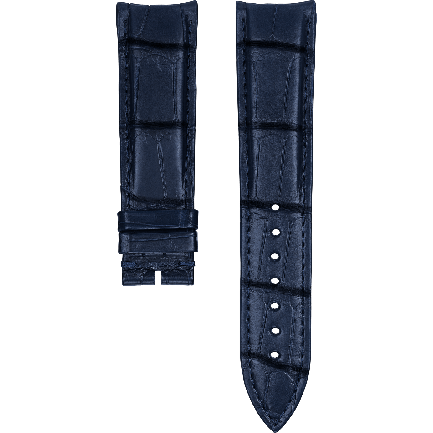 Piaget伯爵Polo腕表蓝色鳄鱼皮表带