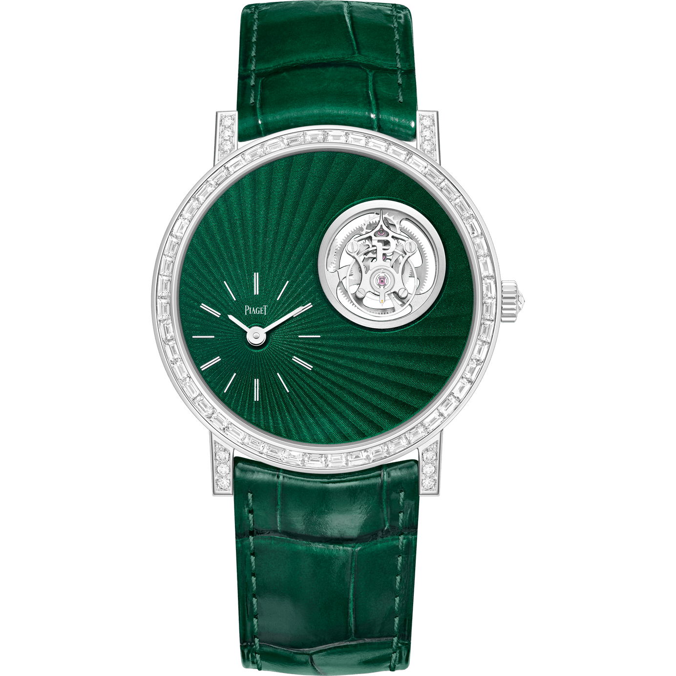 Altiplano至臻超薄高级珠宝陀飞轮腕表