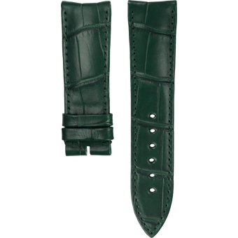 Piaget伯爵Polo腕表绿色鳄鱼皮表带